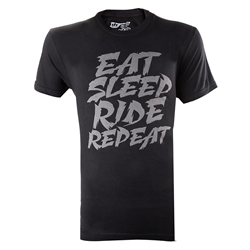 CLOTHING T-SHIRT DHD EAT SLEEP RIDE REPEAT MD BK 