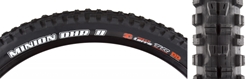 TIRE MAX MINION DHR II 27.5x2.6 BK FOLD/120x2 3CT/DD/TR 